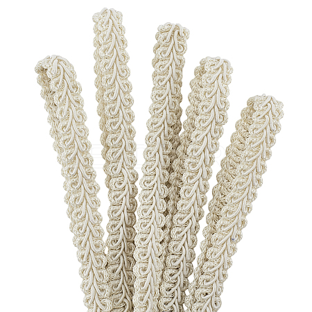 Polyester Lace Trim Ribbon OCOR-WH0082-398A-1