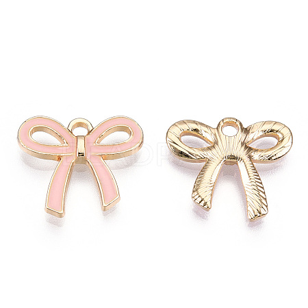 Light Gold Plated Alloy Pendants ENAM-T009-40A-1
