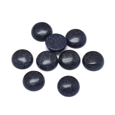Synthetic Blue Goldstone Cabochons G-G788-B-02-1