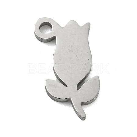 Laser Cut 304 Stainless Steel Charms STAS-G323-02P-1