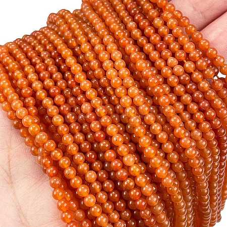 Natural Red Aventurine Beads Strands G-M438-A09-01-1