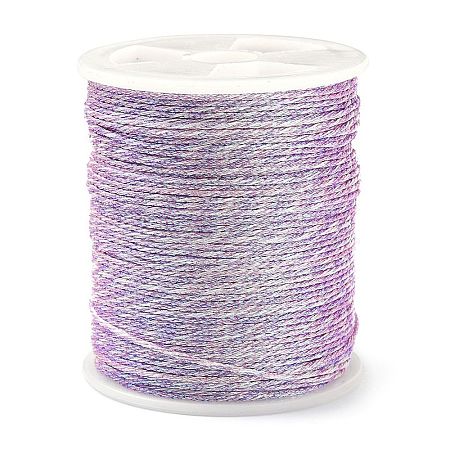 17M Rainbow Color Polyester Sewing Metallic Thread OCOR-E026-08D-1