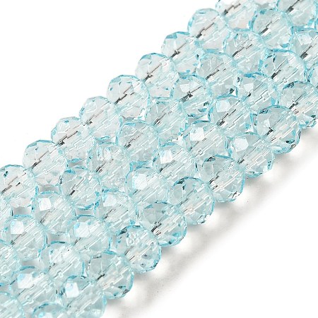 Transparent Baking Paint Glass Beads X1-DGLA-A034-T6mm-D06-1