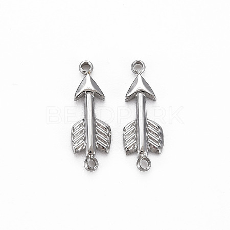 Non-Tarnish 304 Stainless Steel Connector Charms X-STAS-N097-099P-NR-1