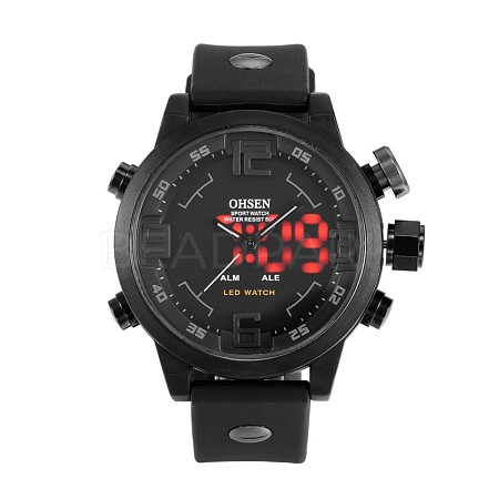 Fashion Plastic Men's Electronic Wristwatches WACH-I005-01D-1