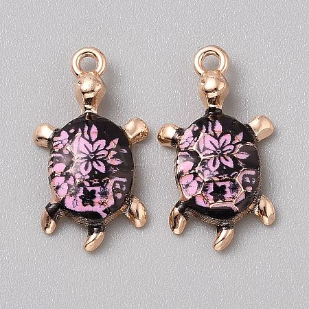 Alloy Enamel Pendants FIND-CJC0027-01G-01-1