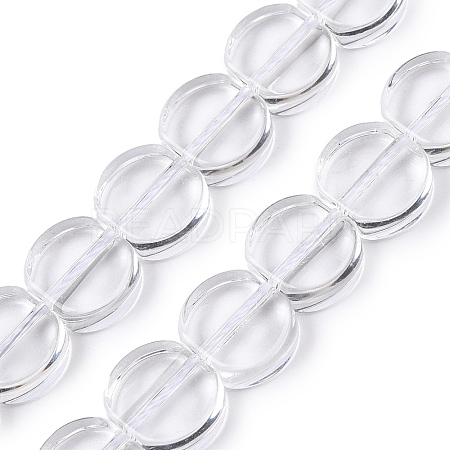 Transparent Glass Beads Strands GLAA-N001-59-1