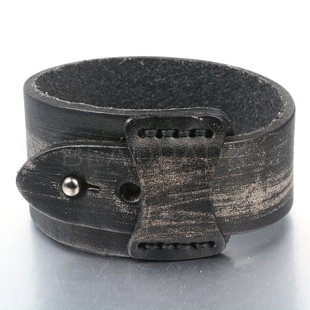 Leather Cord Bracelets BJEW-J077-01-1