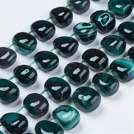 Natural Agate Beads Strands G-G693-A15-1