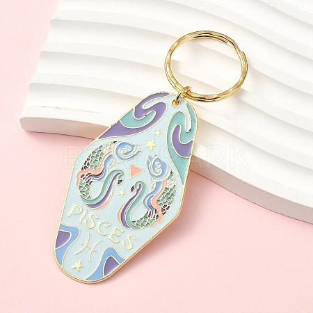 Alloy Enamel Keychains KEYC-YW00224-04-1