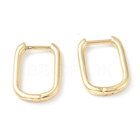 Brass Huggie Hoop Earrings EJEW-L234-025G-1