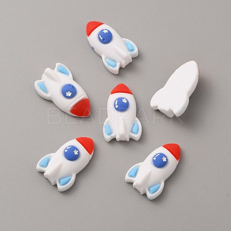Space Theme Opaque Resin Cabochons CRES-WH0001-51-1