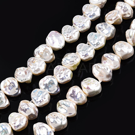 ABS Plastic Imitation Pearl Beads Strands KY-N015-13-A04-1