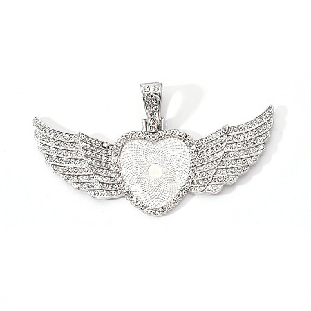 Alloy Pendant Cabochon Settings PALLOY-S107-002P-RS-1
