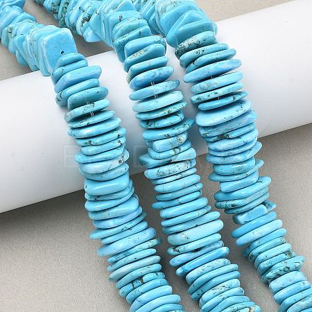 Natural Howlite Beads Strands G-A302-A01-02-1