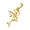 Ion Plating(IP) 304 Stainless Steel Pendants STAS-B141-03B-G-2