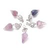 Natural Fluorite Pendants G-O194-01-1