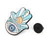 Evil Eye Alloy Enamel Brooch JEWB-K018-37A-EB-3