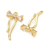 Brass Micro Pave Cubic Zirconia Pendants KK-A281-10G-02-2