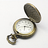 Vintage Zinc Alloy Quartz Watch Heads for Pocket Watch Pendant Necklace Making WACH-R005-24-3