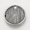 Tibetan Style Alloy Pendants X-TIBEP-Q078-16AS-RS-5