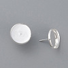 304 Stainless Steel Stud Earring Settings STAS-K131-E-01S-2