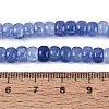 Ombre Effect Dyed Glass Beads Strands X-GLAA-Q106-05A-A16-4