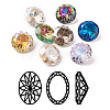 K9 Glass Rhinestone Pointed Back Cabochons RGLA-P030-06B-M01-1