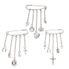 3Pcs Alloy Charms Kilt Pins Brooch JEWB-BR00196-1