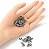 Alloy Crystal Rhinestone Magnetic Clasps ALRI-YW0001-11B-5