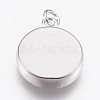 Brass Pendant Cabochon Settings KK-P146-08P-2