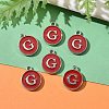 Platinum Plated Alloy Enamel Charms LS-ENAM-S118-03G-P-5