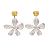 304 Stainless Steel Dangle Stud Earrings EJEW-K296-02GP-04-2