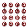 Platinum Plated Alloy Enamel Charms X-ENAM-S118-03G-P-2