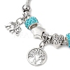 Alloy Snake Chain Charms Bracelets BJEW-JB11448-01-3
