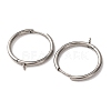 201 Stainless Steel Hoop Earring Findings STAS-D379-06A-P-2