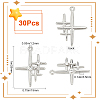 30Pcs Alloy Pendants PALLOY-SC0004-24-2