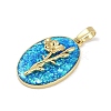 Rack Plating Brass Pendants KK-U032-91G-05-2