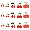 38Pcs Alloy Enamel Pendants ENAM-FS0002-71-2