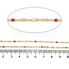 Rack Plating Brass Dapped Chains AJEW-Q153-03G-10-2