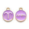 Alloy Enamel Pendants X-ENAM-S124-01B-01A-1