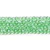 Transparent Electroplate Glass Beads Strands GLAA-F029-4mm-C24-1