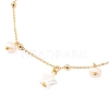 Brass Cable Chain Anklets AJEW-AN00328-2