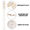 6Pcs 6 Style Zinc Alloy Eyeglasses Chains AJEW-BY0001-04-3