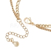 304 Stainless Steel Moon Sun & Natural Freshwater Shell Star Pendant Double Layer Necklaces for Women NJEW-JN05404-5