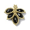 Glass Seed Beaded Woven Pendants PALLOY-MZ00292-2