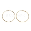 Ring 304 Stainless Steel Hoop Earrings for Women Men EJEW-B049-02G-G-1