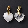 Natural Quartz Crystal Pendants G-C023-07L-3