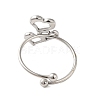 304 Stainless Steel Open Cuff Ring RJEW-M167-03P-3