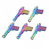 Rainbow Color Alloy Pendants PALLOY-S180-018-RS-1